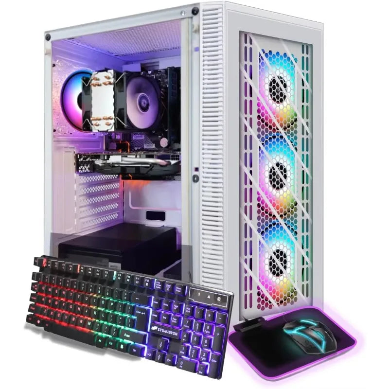 New-Gaming PC Computer Desktop, Radeon RX 580 8G,Dual Intel I7 Xeon E5