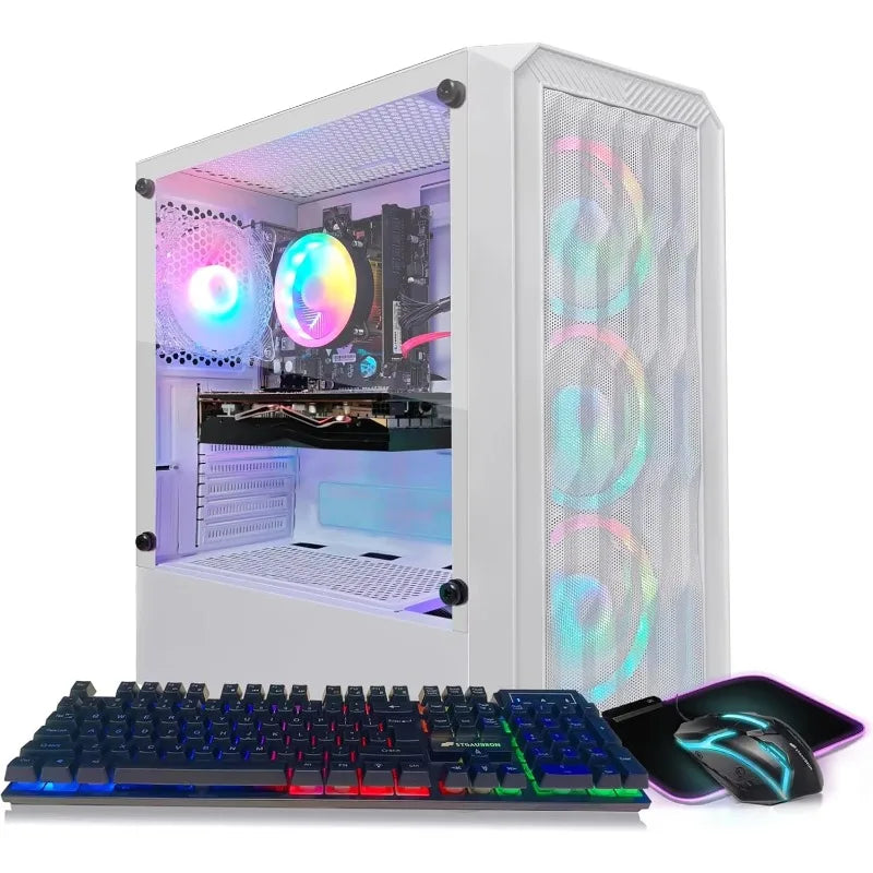 New-Gaming PC Computer Desktop, Radeon RX 580 8G,Dual Intel I7 Xeon E5