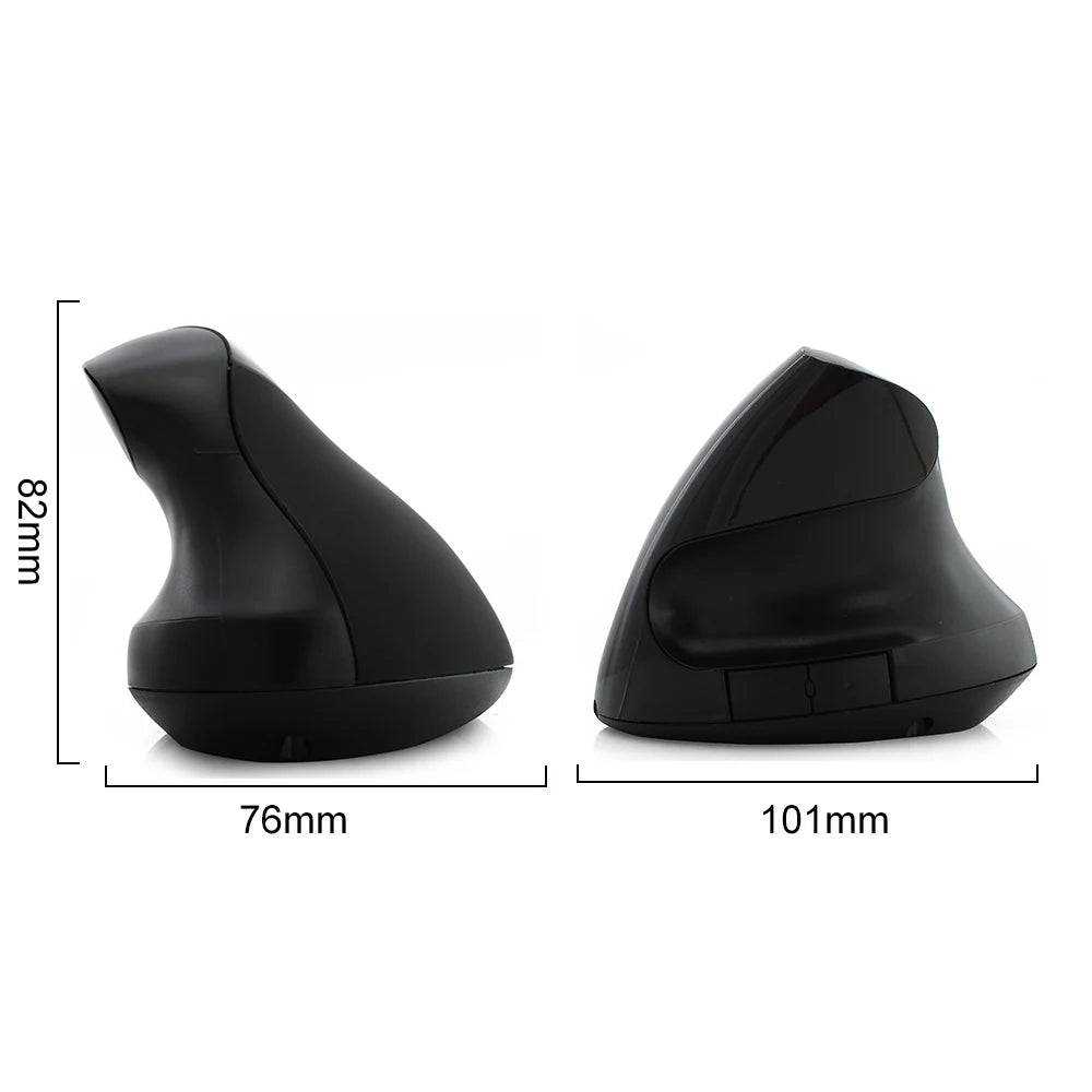 CHUYI 2.4G Wireless Mouse Ergonomic 1600DPI Optical Rechargeable with Pad for PC Laptops Office Gift for Friends