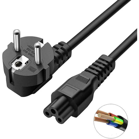 1.5M EU US Universal Laptop 3-Pin Charger Plug Power Adapter Cord Cable for HP Dell Toshiba Sony ASUS Lenovo Samsung Notebook