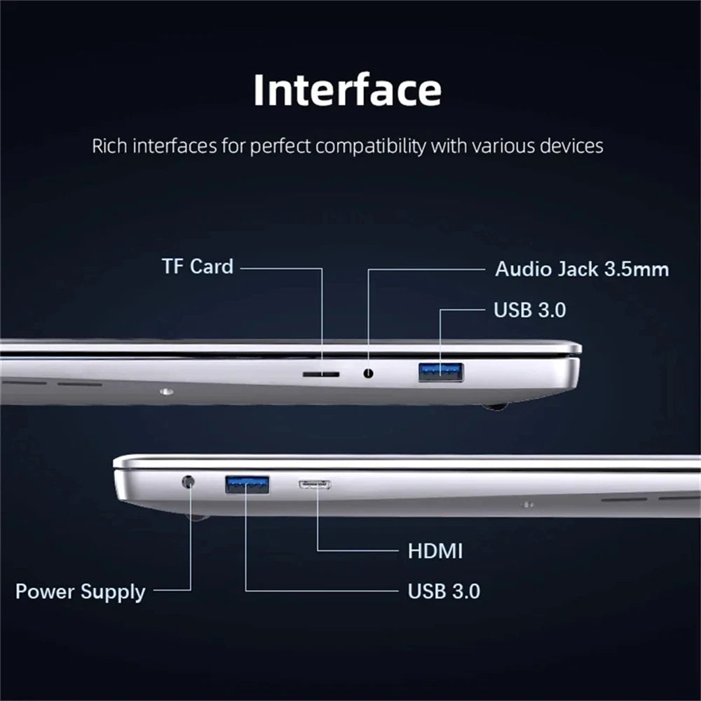 2025 New I9 Windows 11 Laptop Intel CORE I9-8950Hk Notebook 14.1 Inch 16GB RAM 1TB 2TB SSD 1920*1080HD Gaming Laptops Pc Gamer