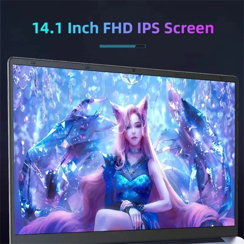 2025 New I9 Windows 11 Laptop Intel CORE I9-8950Hk Notebook 14.1 Inch 16GB RAM 1TB 2TB SSD 1920*1080HD Gaming Laptops Pc Gamer